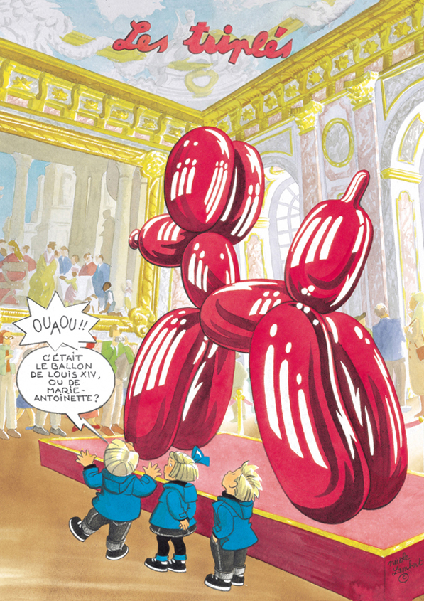Les Triplés Digigraphie Jef Koons